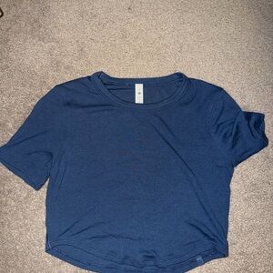 Blue Lululemon Crop Top